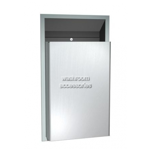 10-0458 Waste Bin 46L Semi-Recessed