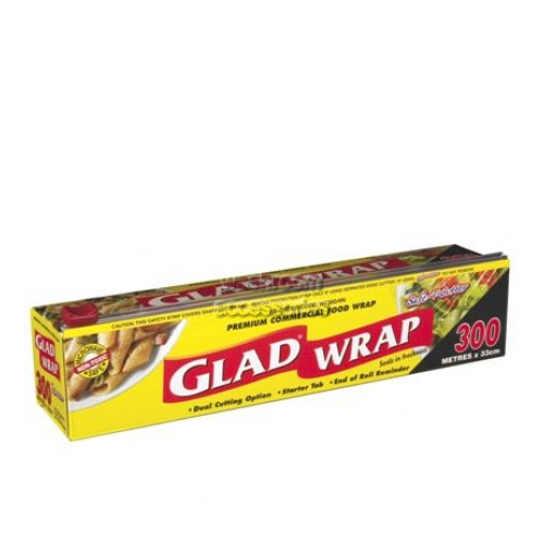 View WC300/6N Glad Cling Wrap 300m x 33cm details.