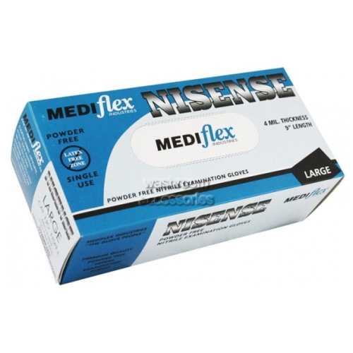 View NSPF Disposable Nitrile Gloves Powder Free Large details.