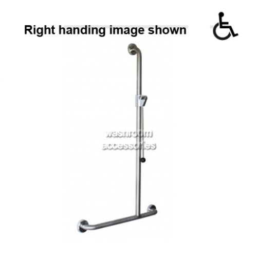 GRCSES Shower Grab Rail Kit 700 x 1100mm Slider Handle