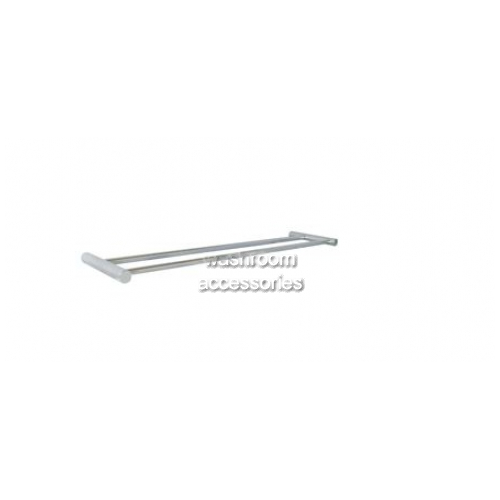 View ML6018 Double Towel Rail Round Mounting details.