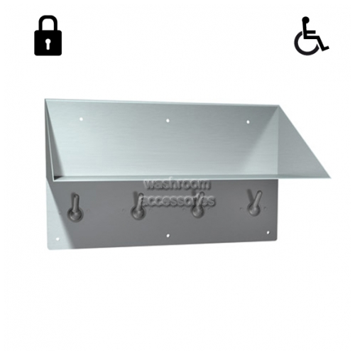 10-128-1 Book Shelf and Clothes Hook Rack