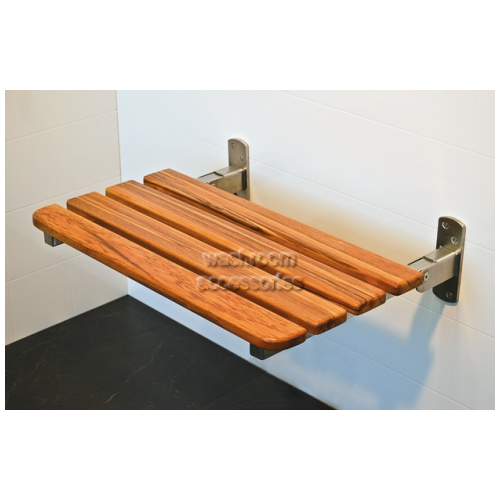 View 077 Shower Seat Folding Timber details.