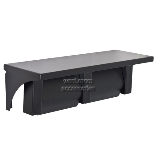 View 5263-MB Double Toilet Roll Holder with Shelf details.