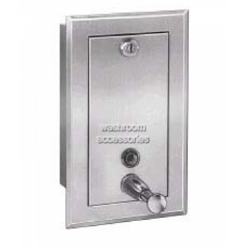View 644 Liquid Soap Dispenser Recessed details.