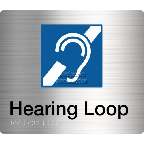 View HL Hearing Loop Sign Braille details.