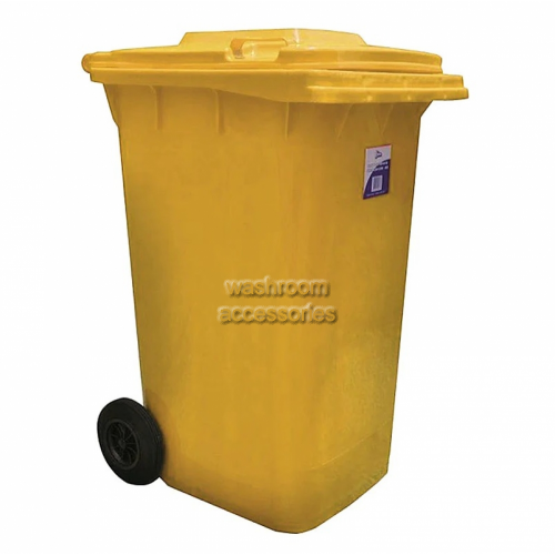 View 19403 Heavy Duty Bin With Wheels 240 Litre Yellow details.