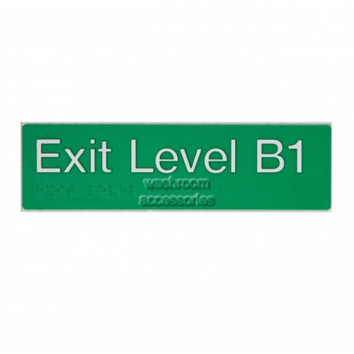 View EB1 Exit Sign Basement 1 Braille details.