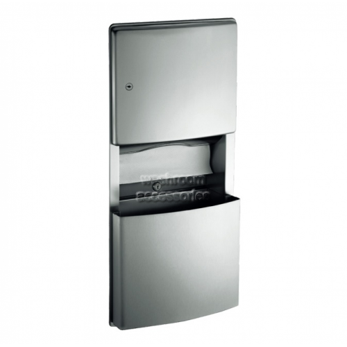 10-204623 Combo Unit Towel Dispenser Waste Bin 11.2L