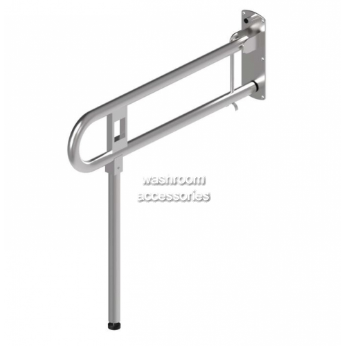 View 812-102-AT Bariatric Drop Down Grab Rail with Leg and Nurse Call Box details.